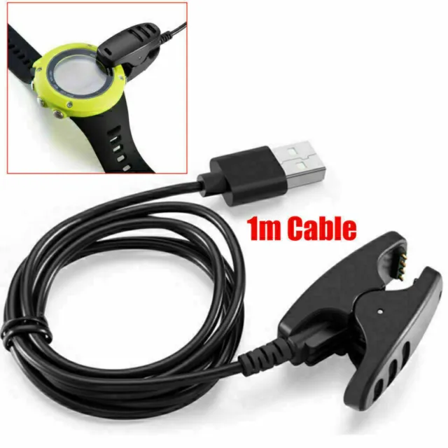 1 x caricabatterie clip USB per Suunto Ambit2 Ambit3 & Spartan Trainer GPS Watch