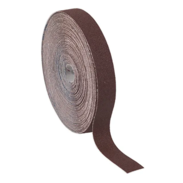 Sealey ERB2550120 Emery Roll Brown 25mm x 50m 120Grit