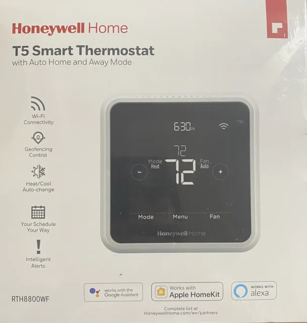 Honeywell Home T5 Smart Thermostat with Auto Home and Away Mode