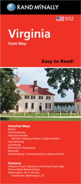 Rand McNally Easy to Read Folded Map: Virginia State Map (Sheet Map, Folded)