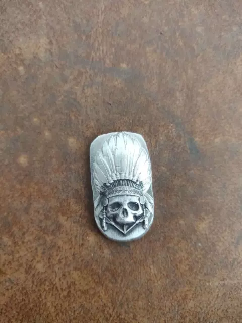 Mutiny Metals War Chief - Hand Poured Silver Bullion 1/2 oz Bar .999 fs