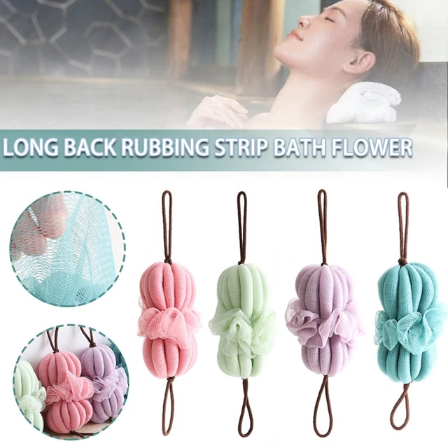 Exfoliating Sponge Body Scrubber Flower Brush Bath Puff Towel Shower H