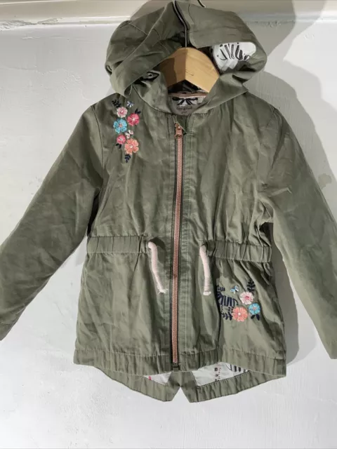 Baby girls F&F Kids Age 18-24 Month Khaki Green Hooded Thin Rain coat Jacket