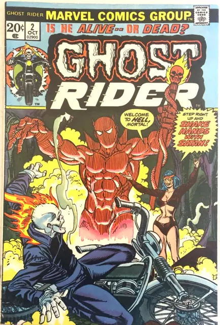 Ghost Rider # 2.  1St Series.  Key 2Nd App.  Daimon Hellstrom. Vfn 8.0.