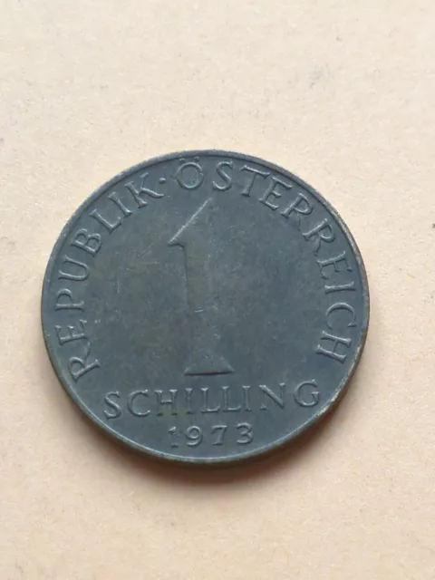 Austria Coin, ÖSTERREICH, 1 Shilling, Flowers, 1973