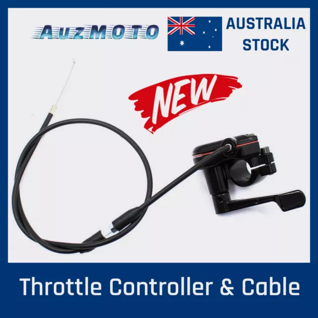 Thumb Throttle Accelerator + Cable 49cc 50cc 110cc 125cc ATV Quad Bike Buggy