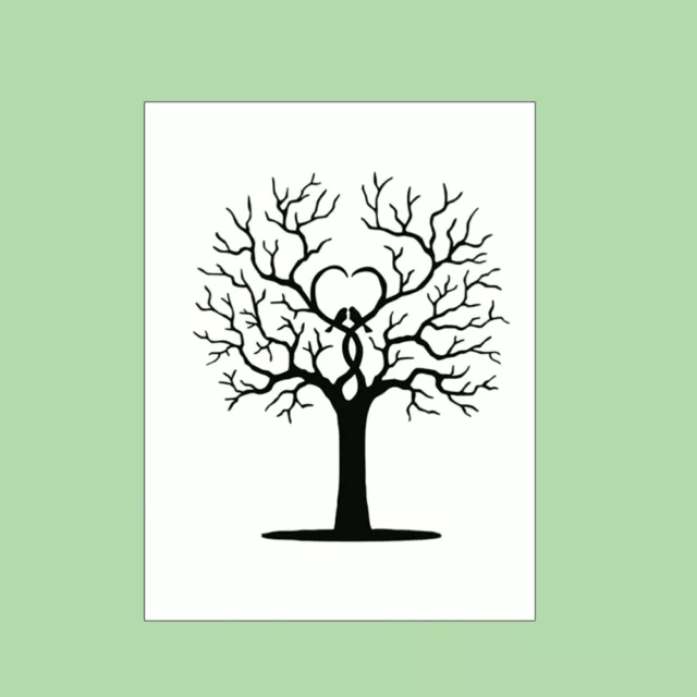 40 X Fingerprint Tree Birthday Creative Keepsake Guest Book