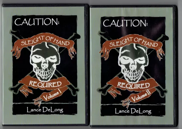 Sleight of Hand Required Volumes 1 & 2 by Lance DeLong - New Magic DVDs