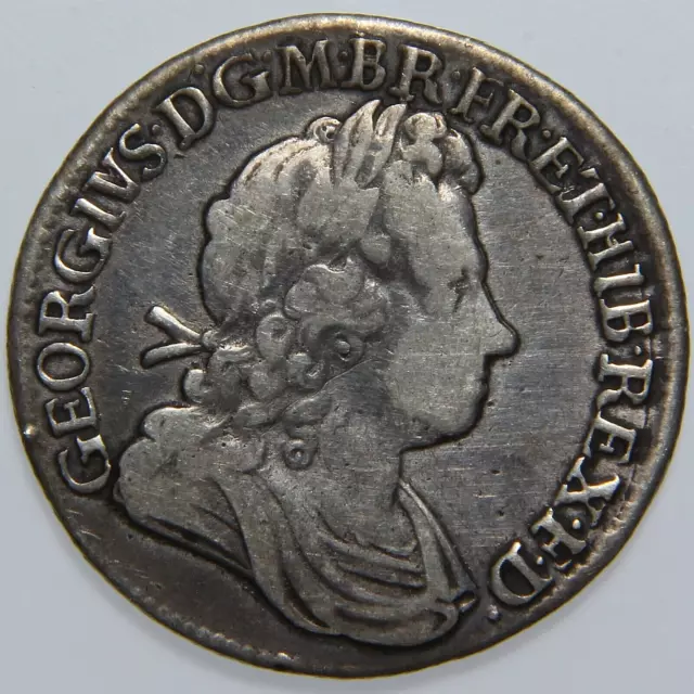1723 Great Britain 1 Shilling, Cleaned, -K1261-
