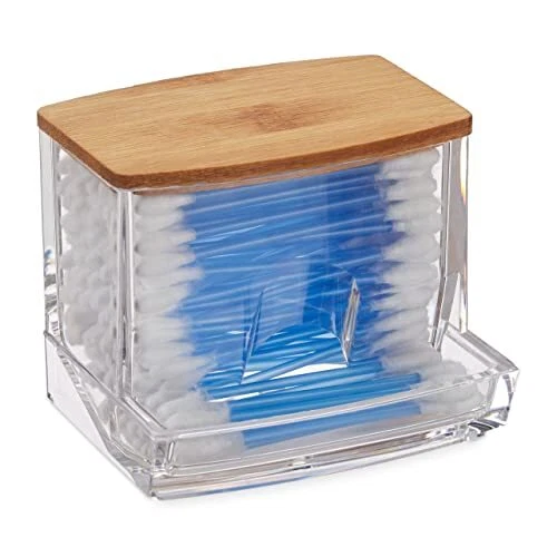 Boîte De Rangement Transparente Voyage - Lot De 2 - Pour Cotons-Tiges, Bijoux, Médicaments - Dimensions 10.4 X 3.4 X 2 Cm - 9