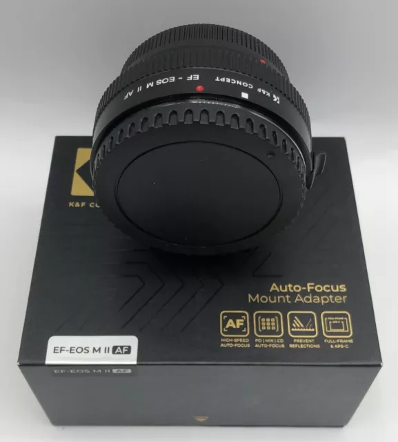 K&F Concept EF to EOS M Adapter Auto Focus Lens Mount Adapter for EF EF-S Lens