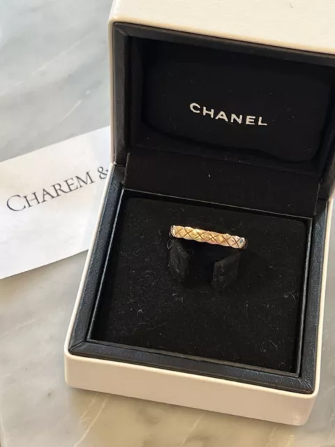 Chanel Coco Mark Gold 8.1g US Ring Size No. 6 Pre-Owned [b0623]
