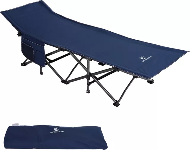 ALPHA CAMP Camping Folding Bed, Heavy Duty Sturdy Camp Beds for Adults