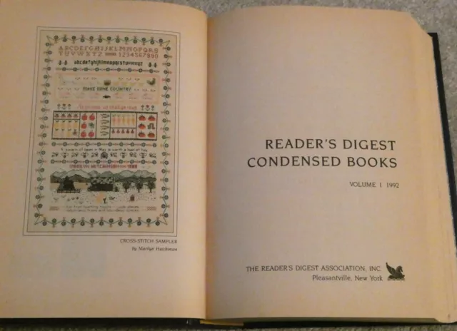 Readers Digest Condensed HC Book Vol 1 First Edition 1992 Beast Doctor Trial 2