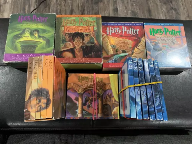 Harry Potter Audiobook CD Set 7 Books 99 Total Discs JK Rowling Jim Dale