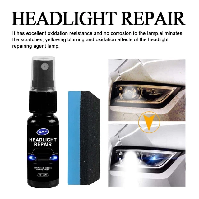 Polishing Phares Voiture Toerjii - Liquide Rénovation Pour Phares Ternes Et Jaunes - 30ml