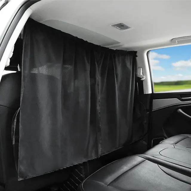 Ovege Car Divider Curtains Sun Shade-Privacy Travel Nap Night Car Camping Detach