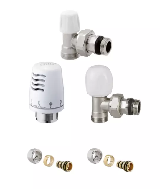 Kit ICMA 1/2 - VALVOLA DETENTORE COMANDO TERMOSTATICO E RACCORDI MULTISTRATO 16