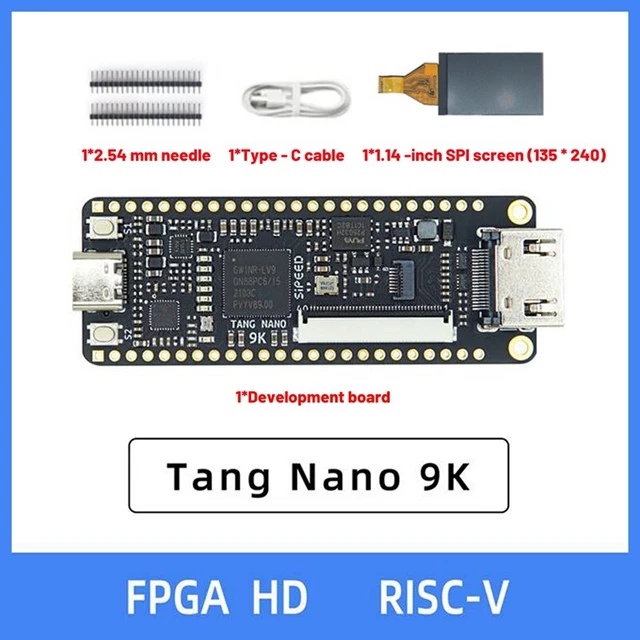 For   9K FPGA Gaoyun GW1NR-9 RISC-V RV -Compatible Development Board+1.14 IY3