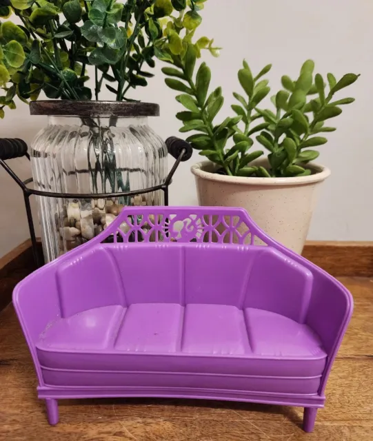 Barbie 2 Story Beach House Purple Couch Bench (Mattel W3155)