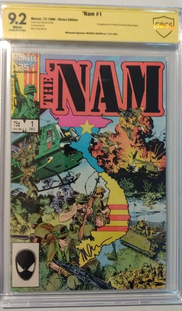 The NAM #1 CBCS 9.2 White Pages  / 1986  MICHAEL GOLDEN SIGNATURE WITNESSED 2021