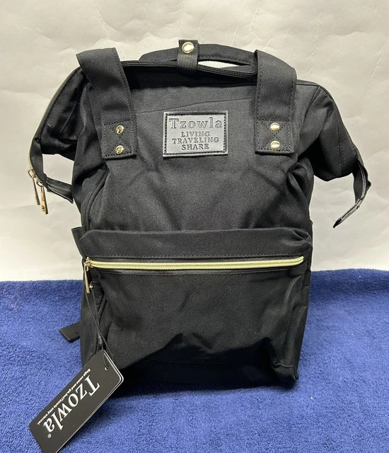 Tzowla Living Traveling Share Black Small Purse Backpack Tablet Bag NEW (SH)