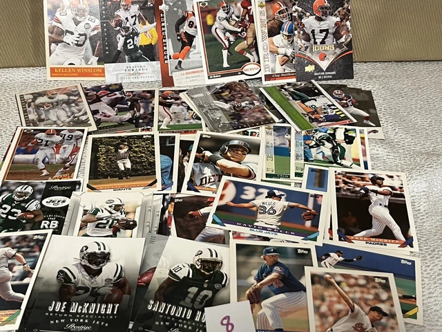 Vintage & Modern Mixed Sports Trading Cards Legends Baseball Football & More L8