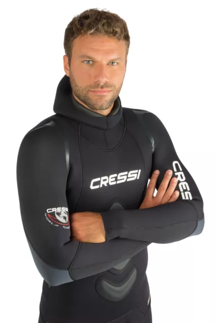 New Cressi Apnea 3.5 Mm Free Diving Wet Suit Size European L / Iv...u.s. Medium