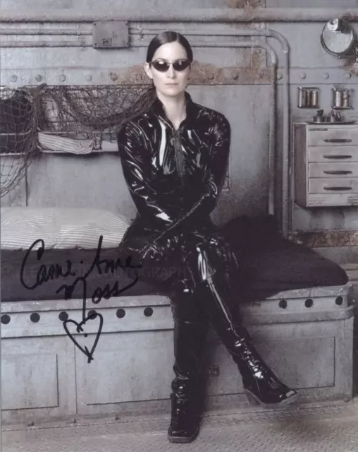 CARRIE-ANN MOSS as Trinity - The Matrix GENUINE SIGNED AUTOGRAPH