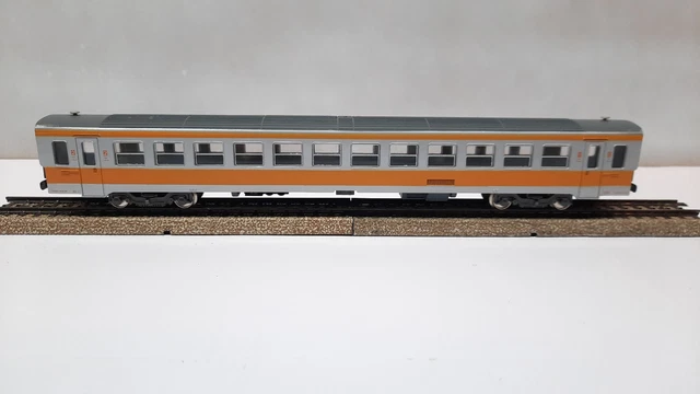 Rame Jouef VB2N N°5 – Voiture Pilote + 2e Classe Gris/orange, 5081, NEUF, échelle HO