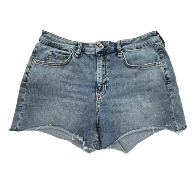 RAG & BONE Womens Blue Dre Low-Rise Denim Shorts Size 31