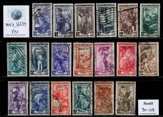 WC1_16539. ITALY: TRIESTE AMG FTT. 1950 ITALY AT WORK set. Sc. 90-108. Used
