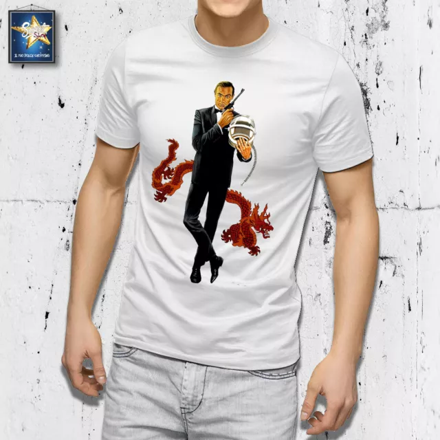 T-Shirt MAGLIETTA james BOND sean connery film locandine moda idea regalo 007