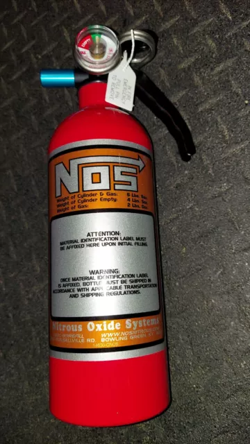 Fire Red Nitrous Bottle NEW Fire Extinguisher N O S DECAL NX ZEX Rat Hot Rod