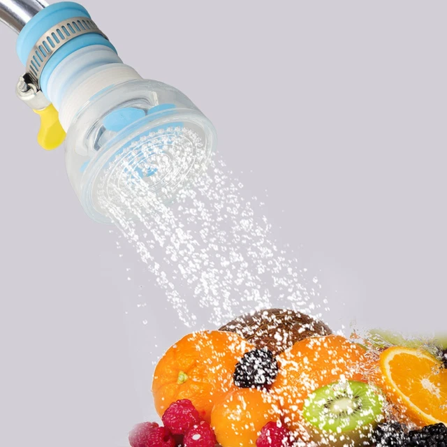2 Filtri Per Rubinetto Con 6 Cartucce - Filtrazione Acqua 360° Rotante - Per Cucina E Bagno - 2