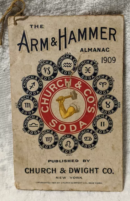 Arm Hammer Soda 1909 Almanac Church & Dwight Co.