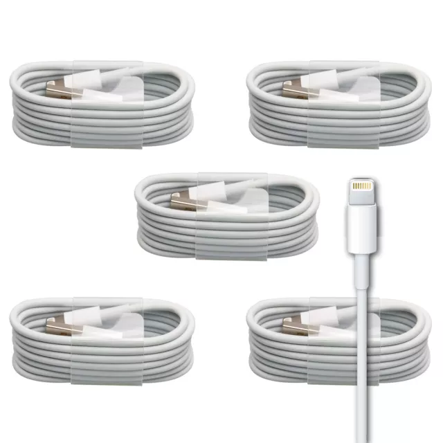 5x Ladekabel für Apple iPhone Lightning Kabel iPad 5 5S 6 6S 7 8 X Plus Air mini