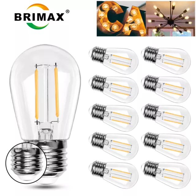 E27 Edison Vintage LED Lampe Filament Nostalgie Glühbirne Retro Bulbs Warmweiß
