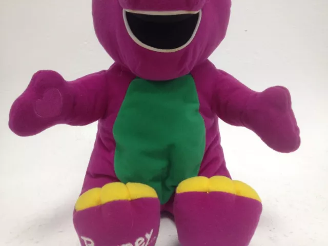 Playskool Barney 1998 Singing Plush Working Purple Green Yellow Vintage/ Retro 3