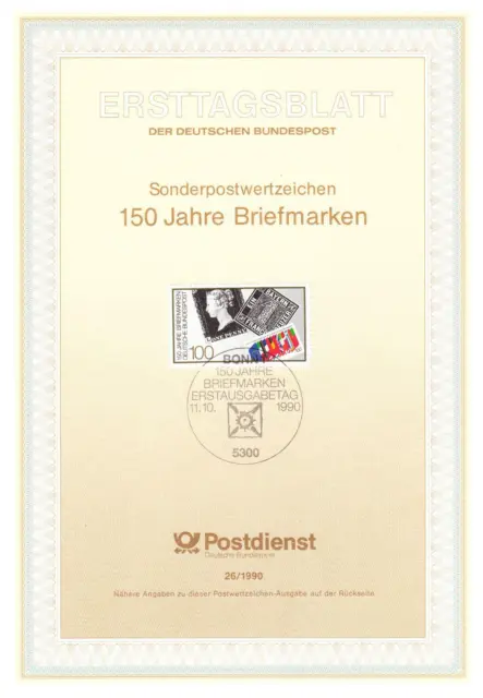 Bund ETB Nr. 26/1990 - 150 Jahre Briefmarken