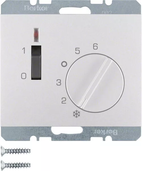 Berker Temperaturregler alu 20307103 IP20 Raumtemperaturregler Temperaturregler