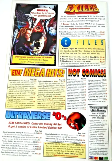 X-Files Annual Comic Book Vol 1 No 1 Topps Comics - Vintage 1995 8