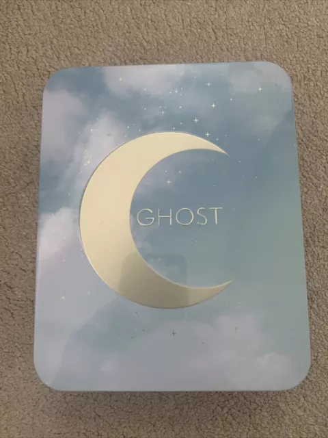 Empty Ghost Fragrance Collectible Tin - Moon Design Small Square Removable Lid
