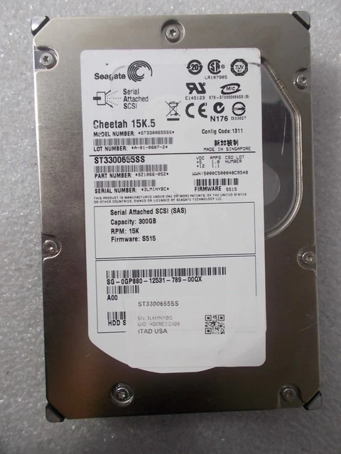ー Cheetah 15K.5 146.80 GB 8.9cm Internal Hard Drive Seagate Cheetah 15K ST3146855SS - Festplatte - 146.8 GB - intern