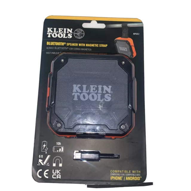 *BRAND NEW* - Klein Tools AEPJS2 BT Speaker w/ Mag Strap (FREE FAST SHIPPING)