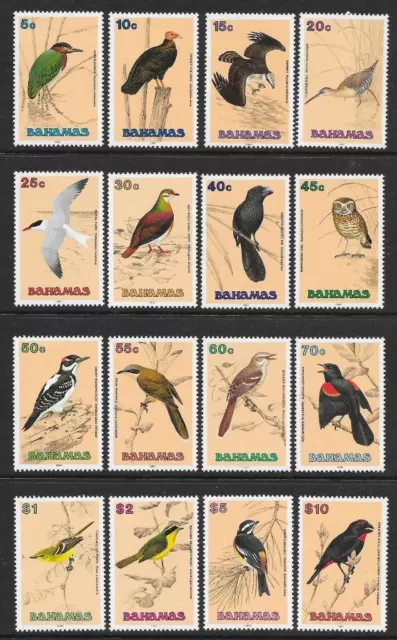 Bahamas 1991 Birds Set to $10 (MNH)