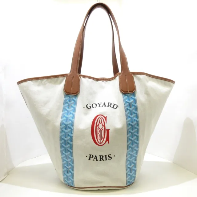 GOYARD ARTOIS MM Tote Bag White Zip Authentic Good Condition $1,890.00 -  PicClick