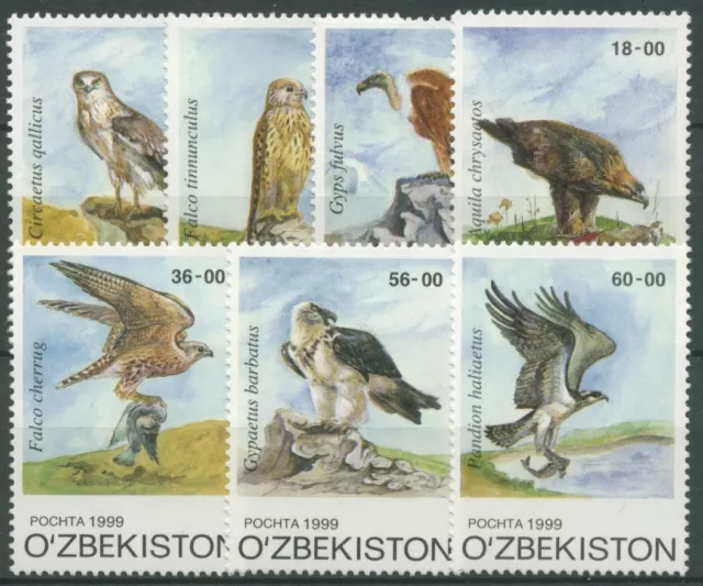 Usbekistan 1999 Greifvögel Geier Falke Adler 216/22 postfrisch