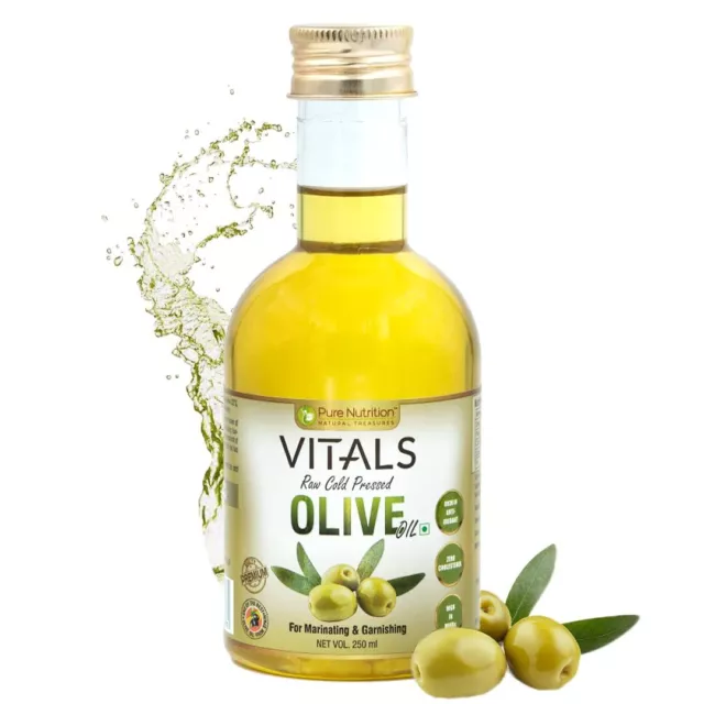 Pure Nutrition Vital Brut Froid Pressé Vierge Olive Huile Pour Peau et Cheveux