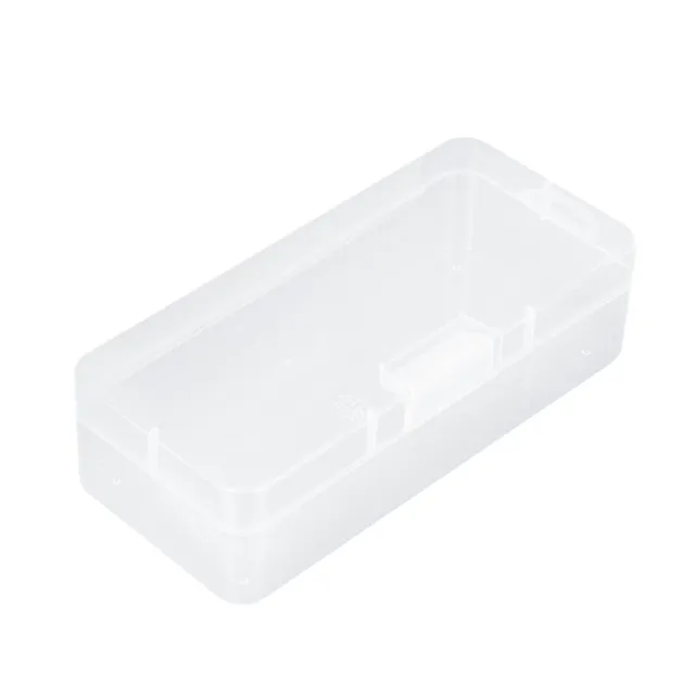 12 SMALL RECTANGLE Clear Plastic Lightweight Containers Storage